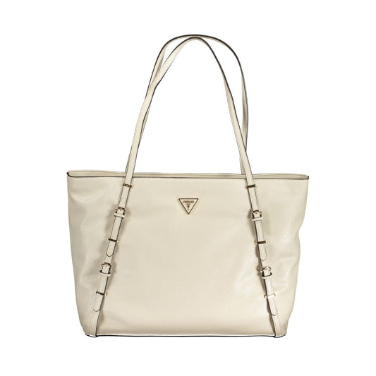 Guess Jeans Beige Polyethylene Handbag GU-31257