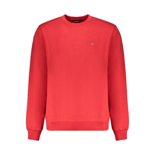 Napapijri Red Cotton Sweater NA-32133-XL