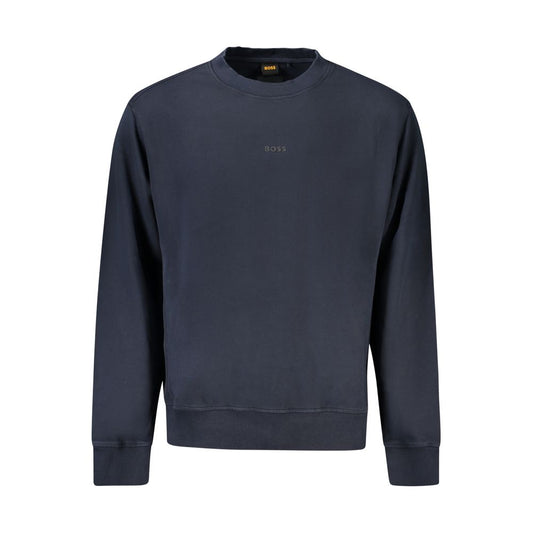 Hugo Boss Blue Cotton Sweater BO-33087-S