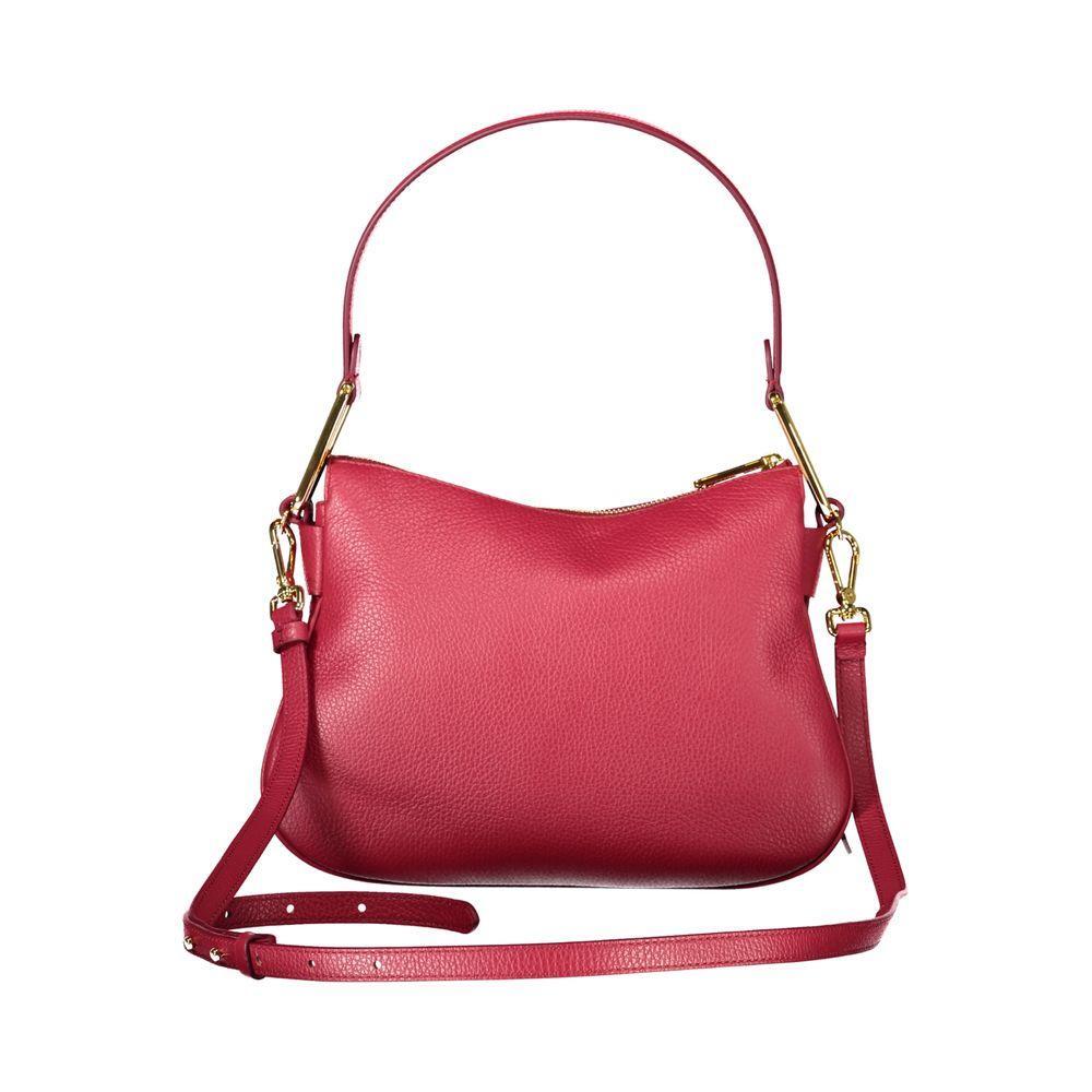 Front view with bag zipped and handles upright.