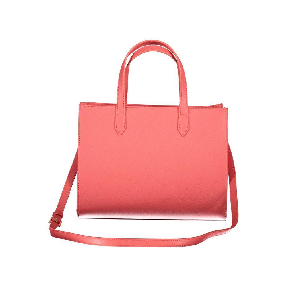 Front view with bag zipped and handles upright.
