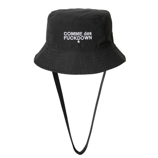 Comme Des Fuckdown Black Polyester Hats & Cap CO-8449-UNI