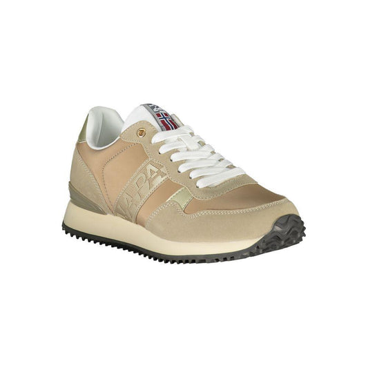 Napapijri Beige Polyester Sneaker NA-23091-EU36/US6