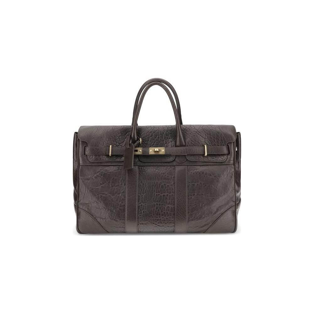 Front view with bag zipped and handles upright.