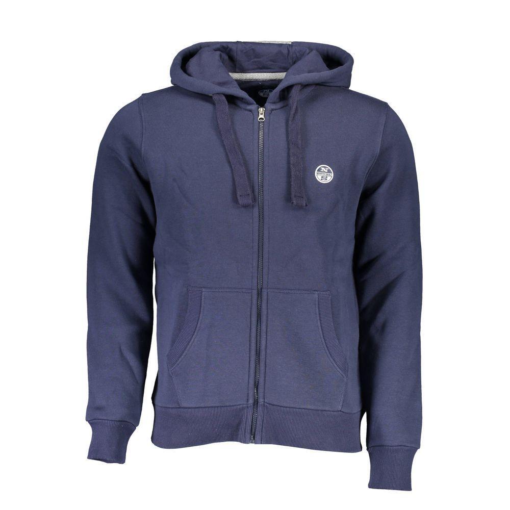 North Sails Blue Cotton Sweater NO-16293-XXL