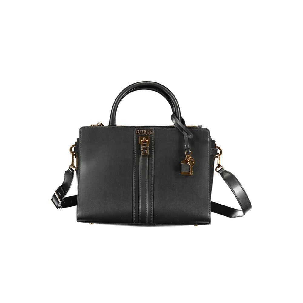 Front view with bag zipped and handles upright.