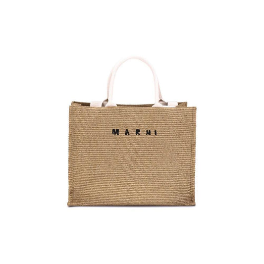 Marni Raffia-effect Tote Bag MASHMP0078U0P3860Z0R42BB