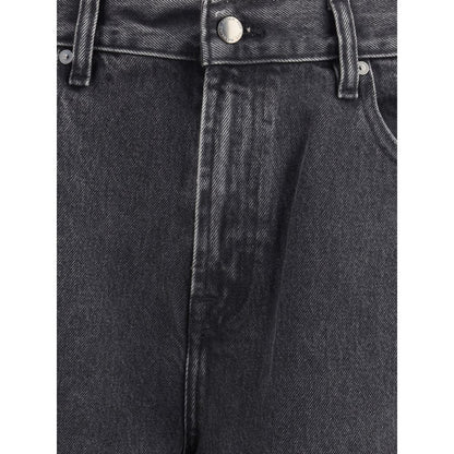 7FOR Black Cotton Bermuda Shorts 7FOR