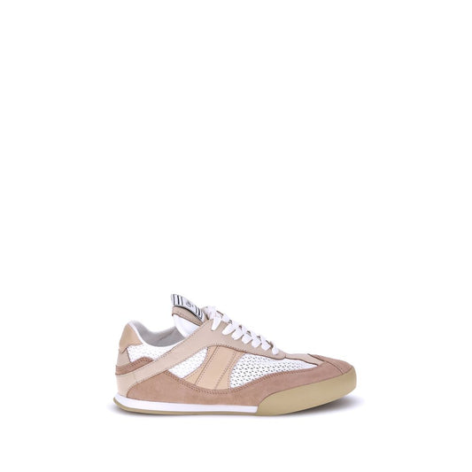 Chloé Beige Calf Leather Bos Taurus Low Top Sneakers Chloé