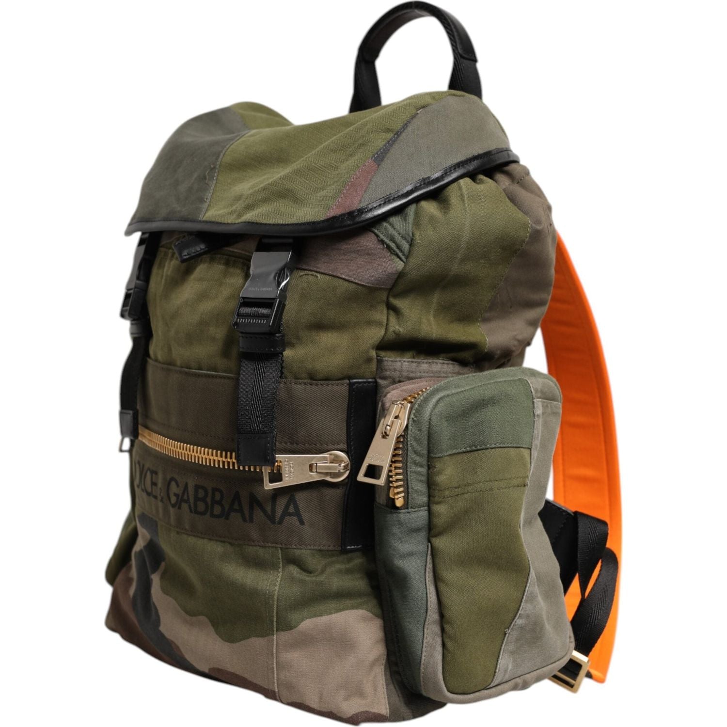 Front view with bag zipped and handles upright.