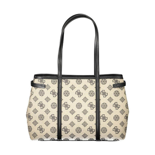 Guess Jeans Beige Cotton Women Handbag