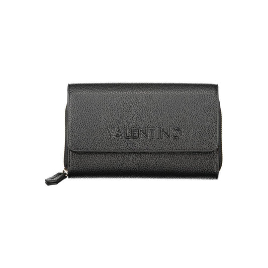 Mario Valentino Black Polyethylene Women Wallet Convertible Shoulder Bag VA-39161