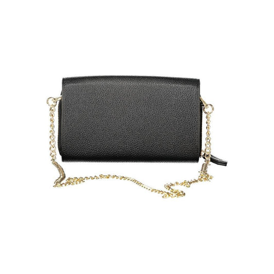 Mario Valentino Black Polyethylene Women Wallet Convertible Shoulder Bag VA-39161
