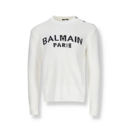 Balmain Cotton Logo Sweater BA-8735232786644-L
