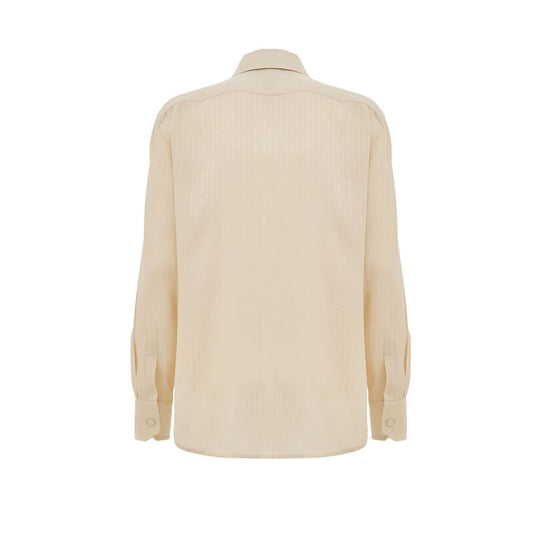 Gucci Beige Silk Shirt GU-9838672-IT46 | L