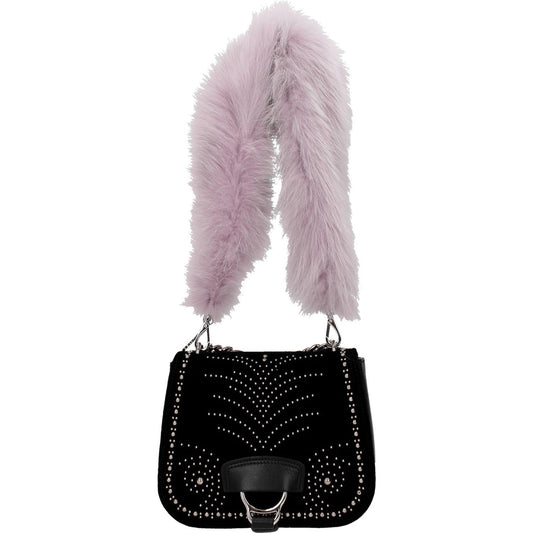 Miu Miu Purple Fur Shoulder Bags