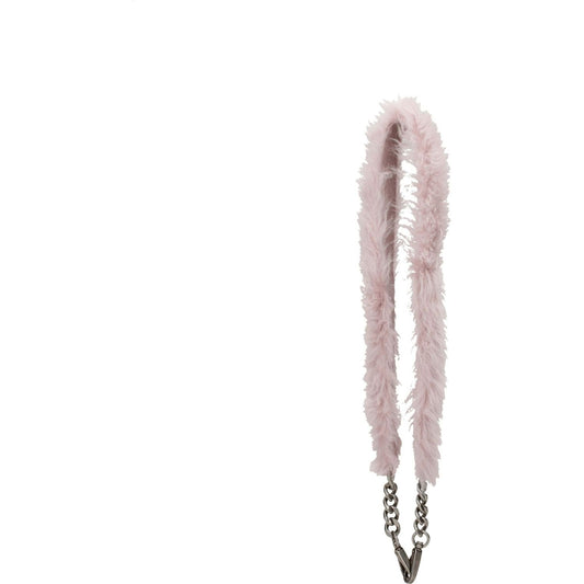 Miu Miu Pink Fur Shoulder Bags