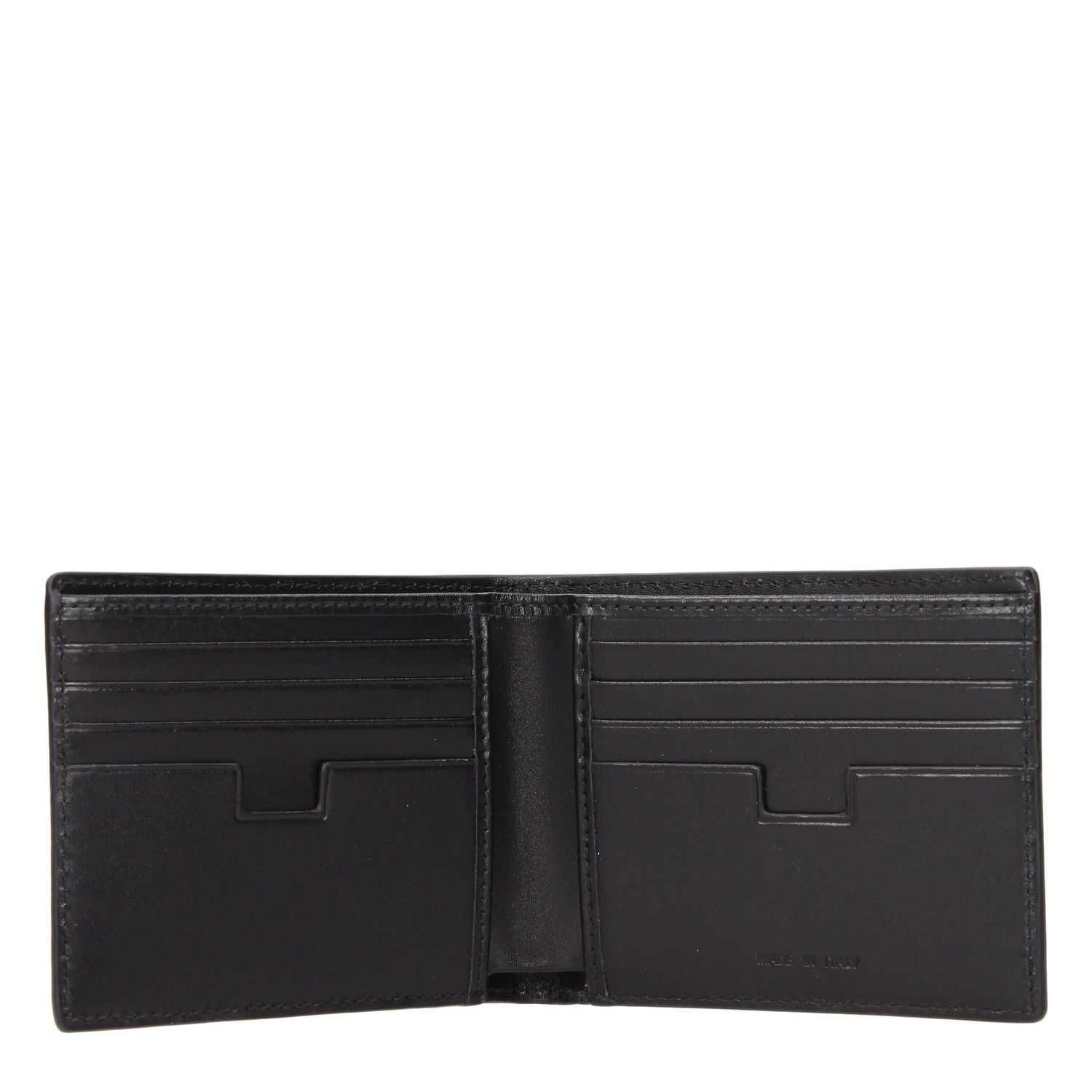 Testoni Black Leather Wallet