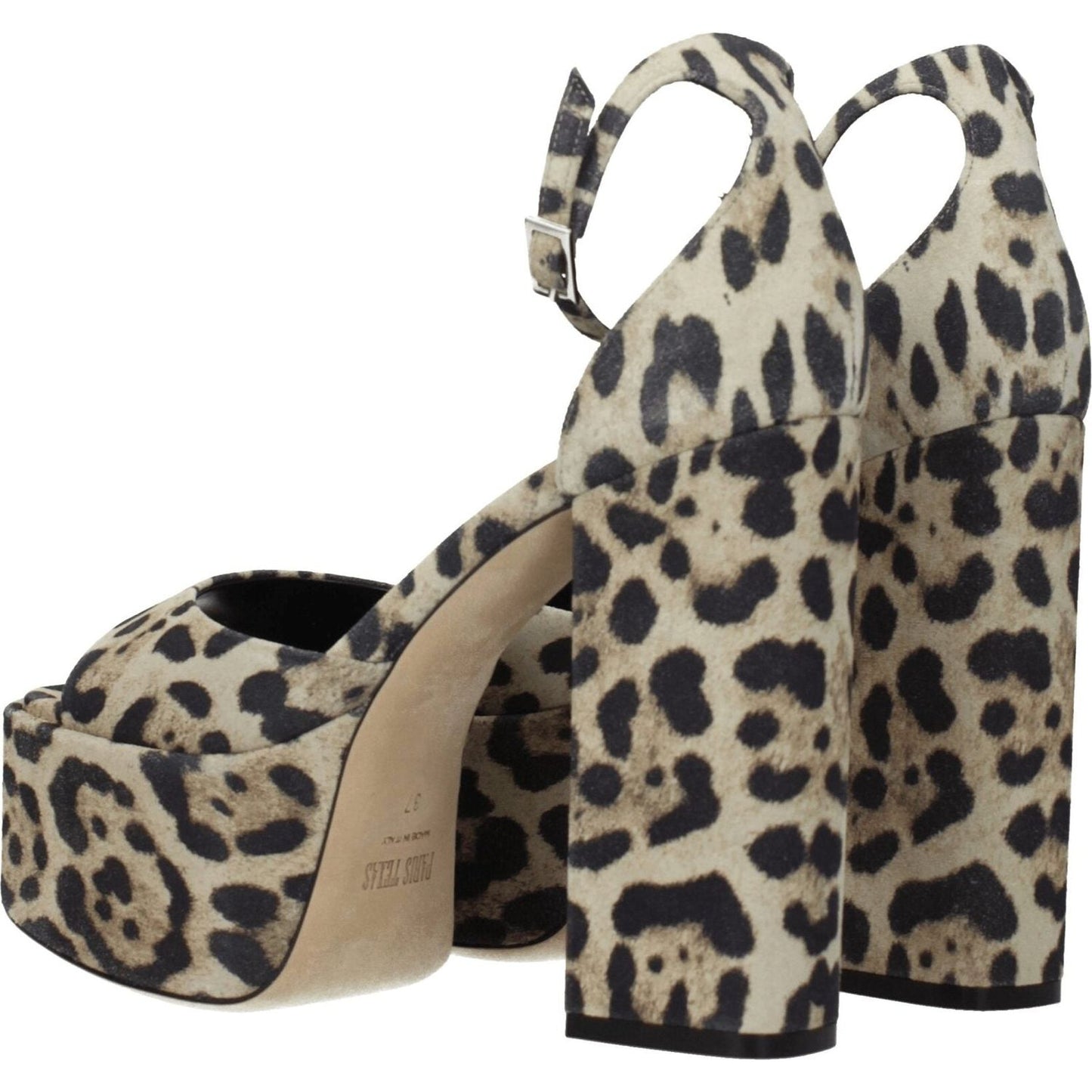 Paris Texas Beige Leather Platforms PA-8547244507401-EU38/US8