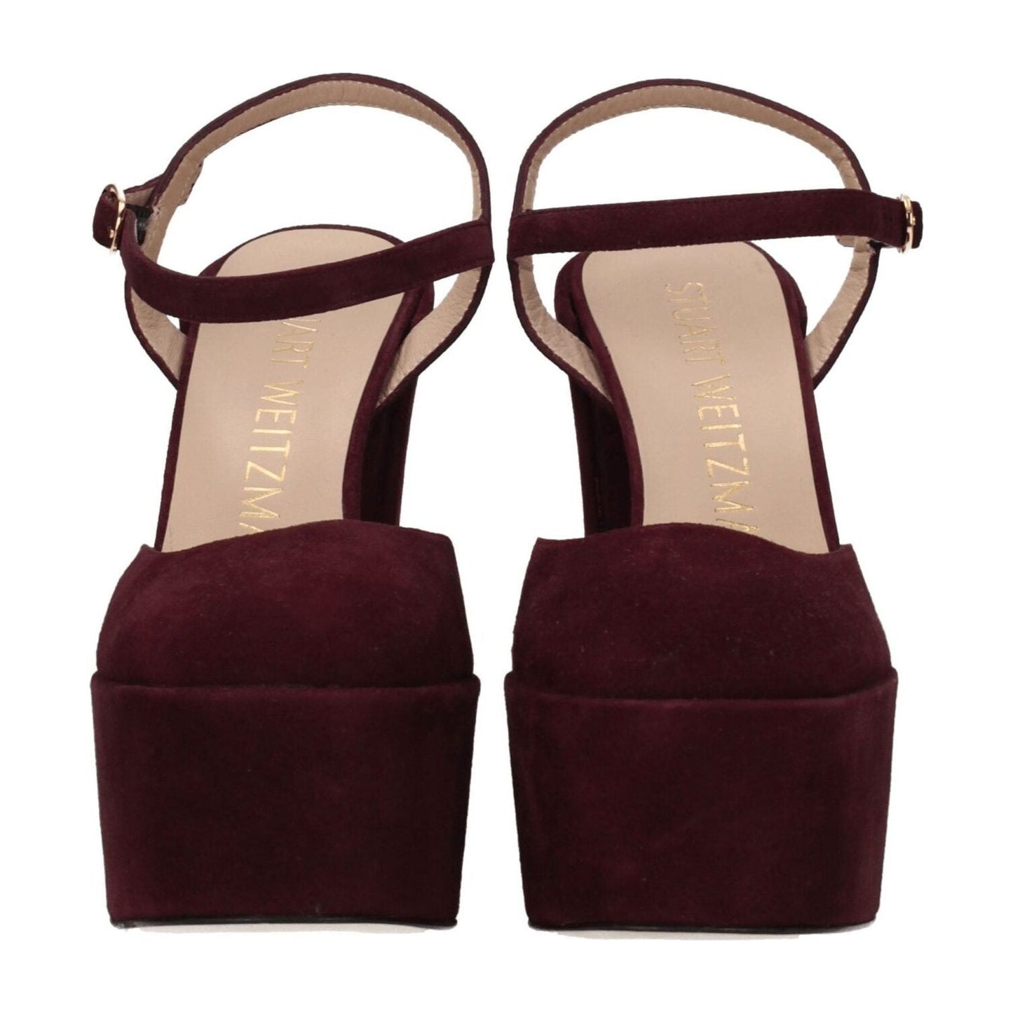Stuart Weitzman Red Leather Platforms ST-8547258335497-EU38.5/US8.5