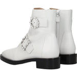 Stuart Weitzman White Leather Ankle Boots ST-8547258237193-EU37.5/US7.5