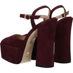 Stuart Weitzman Red Leather Platforms ST-8547258335497-EU38.5/US8.5