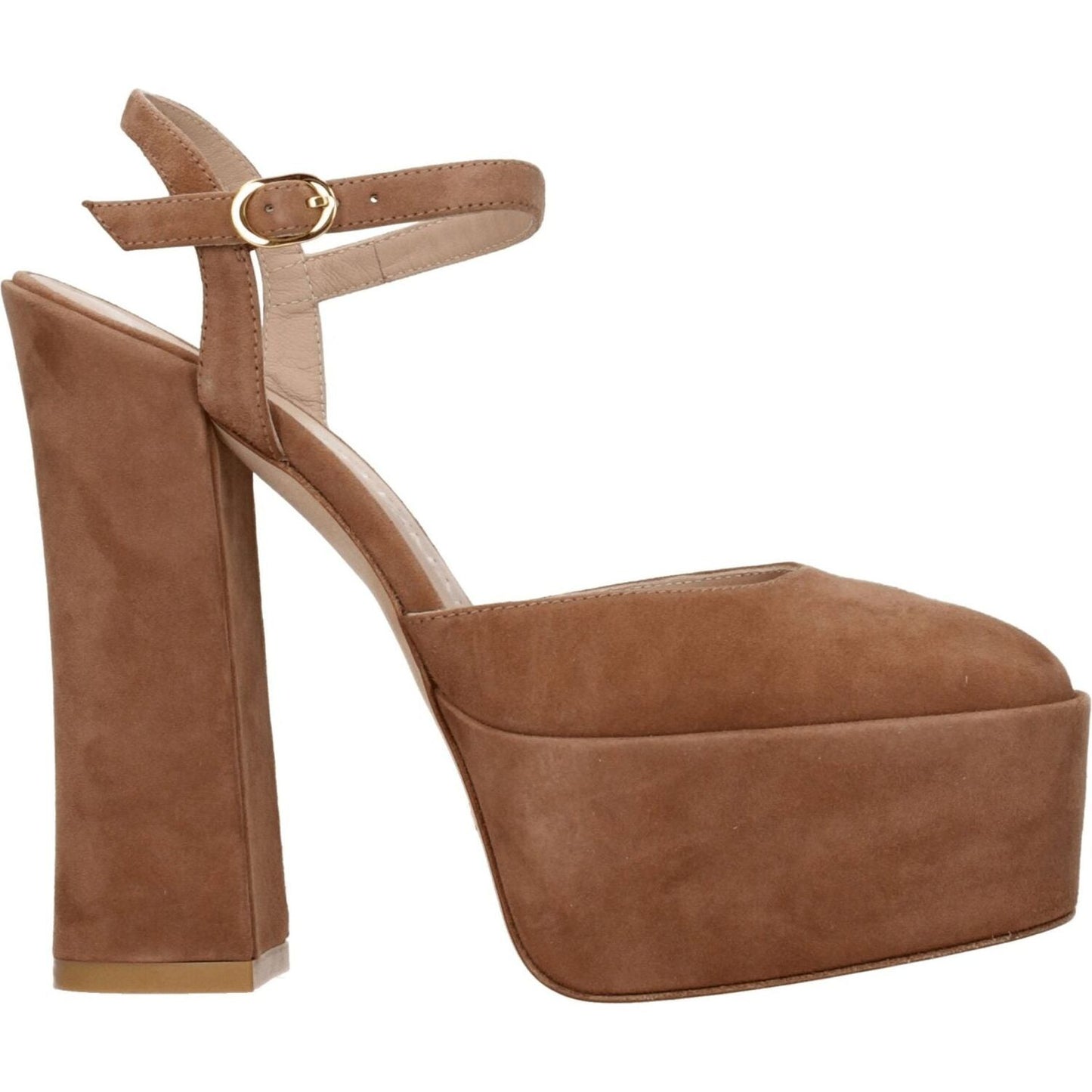 Stuart Weitzman Beige Leather Platforms ST-8547313123593-EU38/US8
