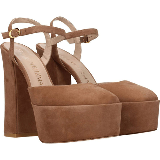 Stuart Weitzman Beige Leather Platforms ST-8547313123593-EU38/US8