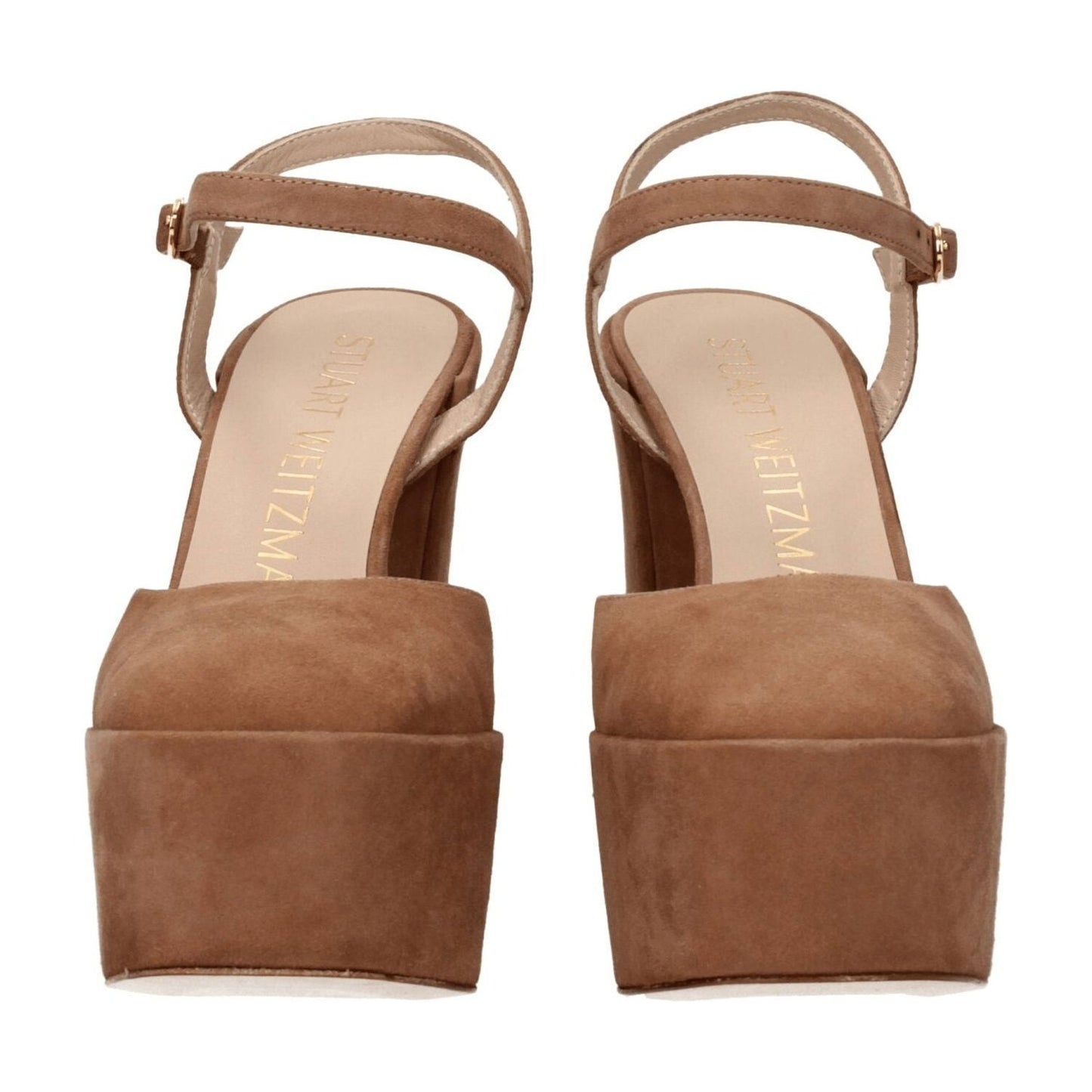 Stuart Weitzman Beige Leather Platforms ST-8547313123593-EU38/US8