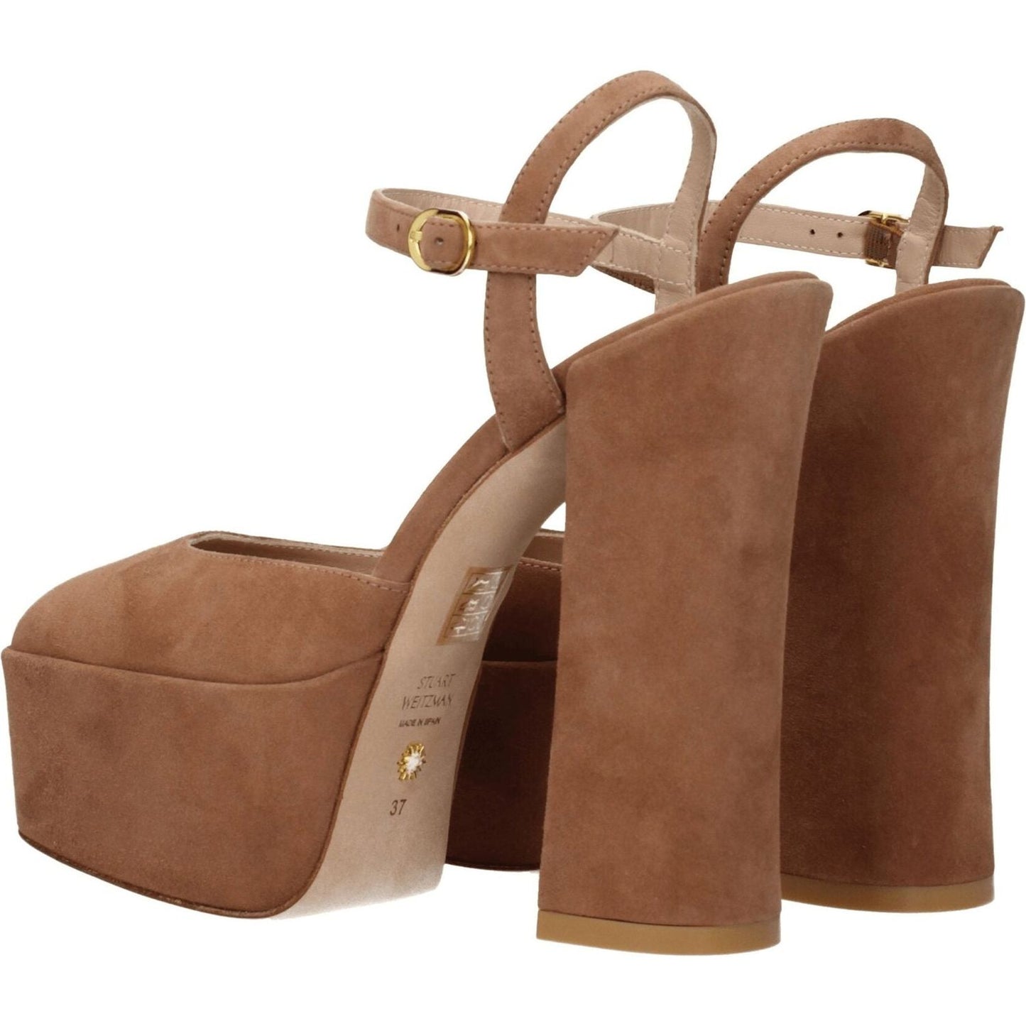 Stuart Weitzman Beige Leather Platforms ST-8547313123593-EU38/US8
