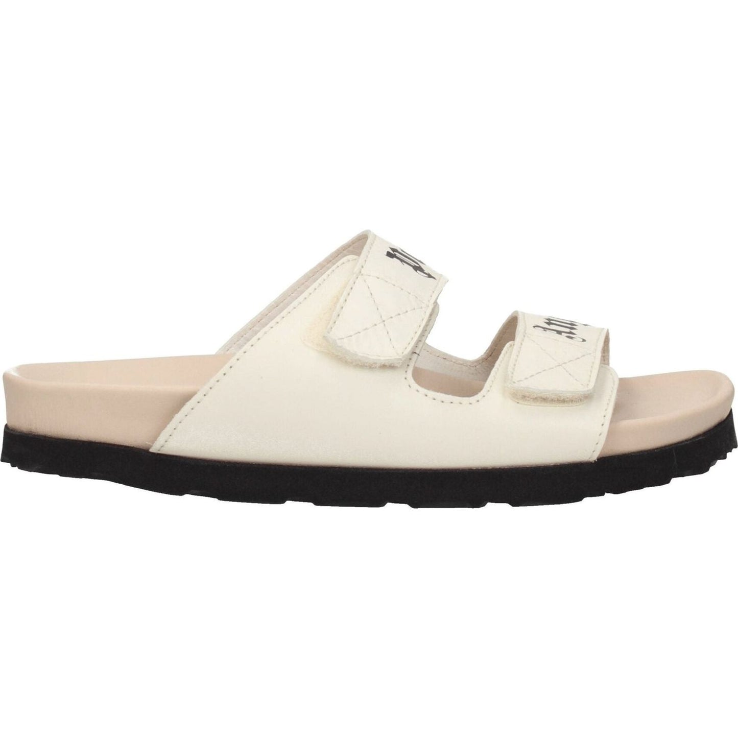 Palm Angels Beige Leather Flat Sandals PA-8547326329097-EU35/US5