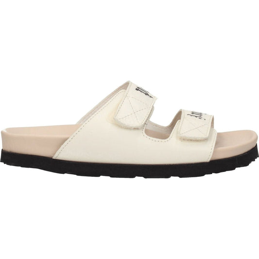 Palm Angels Beige Leather Flat Sandals PA-8547326329097-EU35/US5