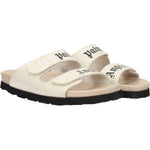 Palm Angels Beige Leather Flat Sandals PA-8547326329097-EU35/US5