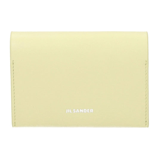 Jil Sander Yellow Leather Cardholders JI8547350446345BT