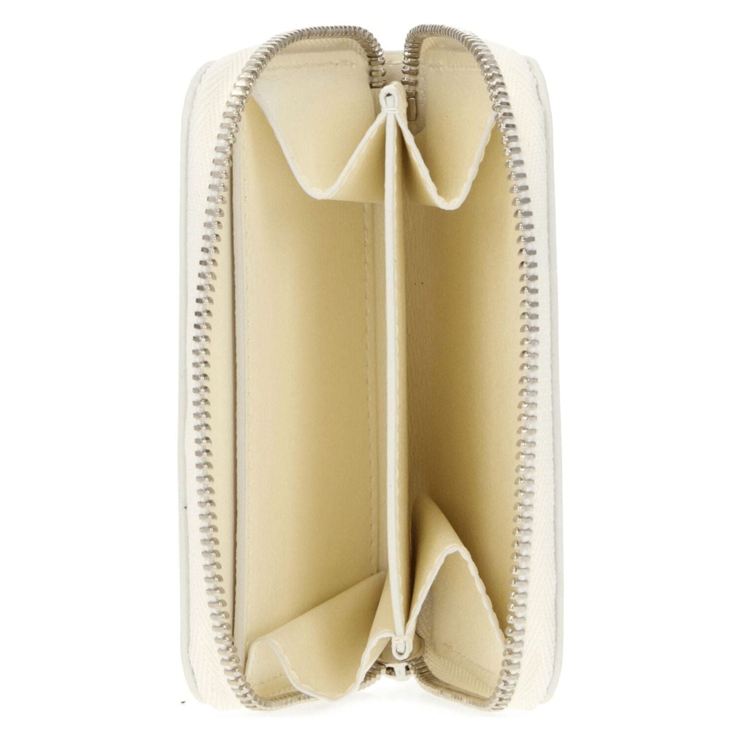 Front view with bag zipped and handles upright.
