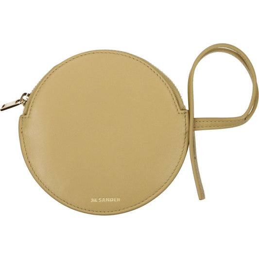 Jil Sander Beige Leather Wallets JI8547359523081BT