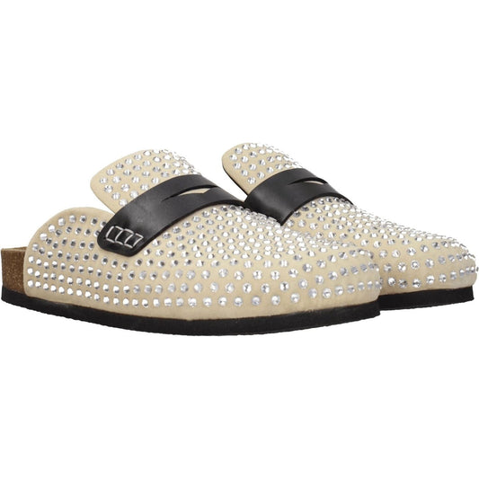Jw Anderson Beige Leather Slippers Sandals JW-8547362636041-EU36/US6