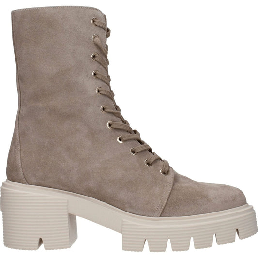 Stuart Weitzman Beige Leather Ankle Boots ST-8547457433865-EU38.5/US8.5