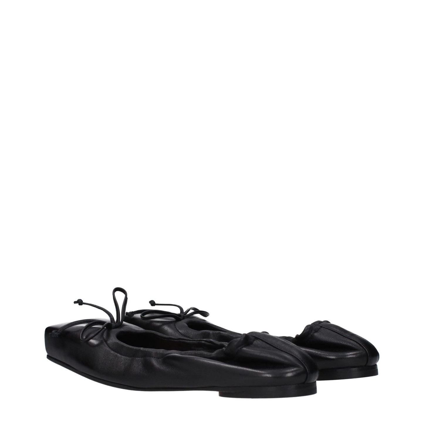 Jacquemus Black Leather Ballet Flats Jacquemus