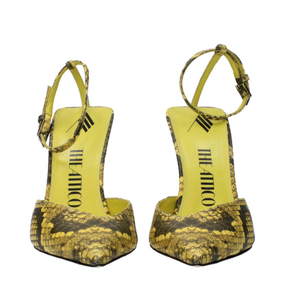 The Attico Yellow Leather High Heel Pumps The Attico