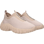 Miu Miu Beige Fabric Sneakers