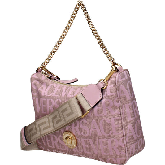 Versace Beige Fabric Handbags