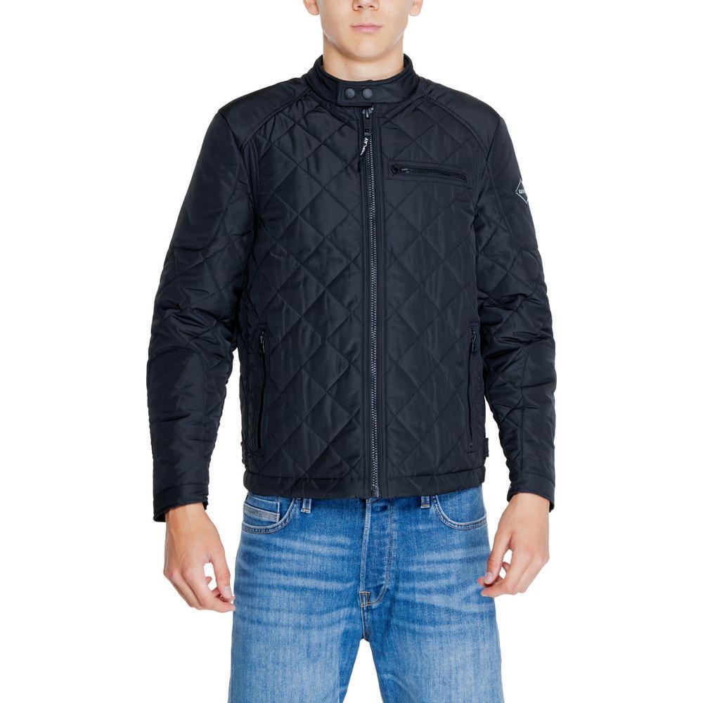 Replay Black Polyamide Jackets & Coat RE-14825400009-IT44 | S