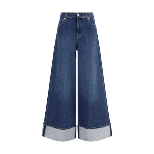 7FOR Blue Cotton Jeans Denim 7FOR
