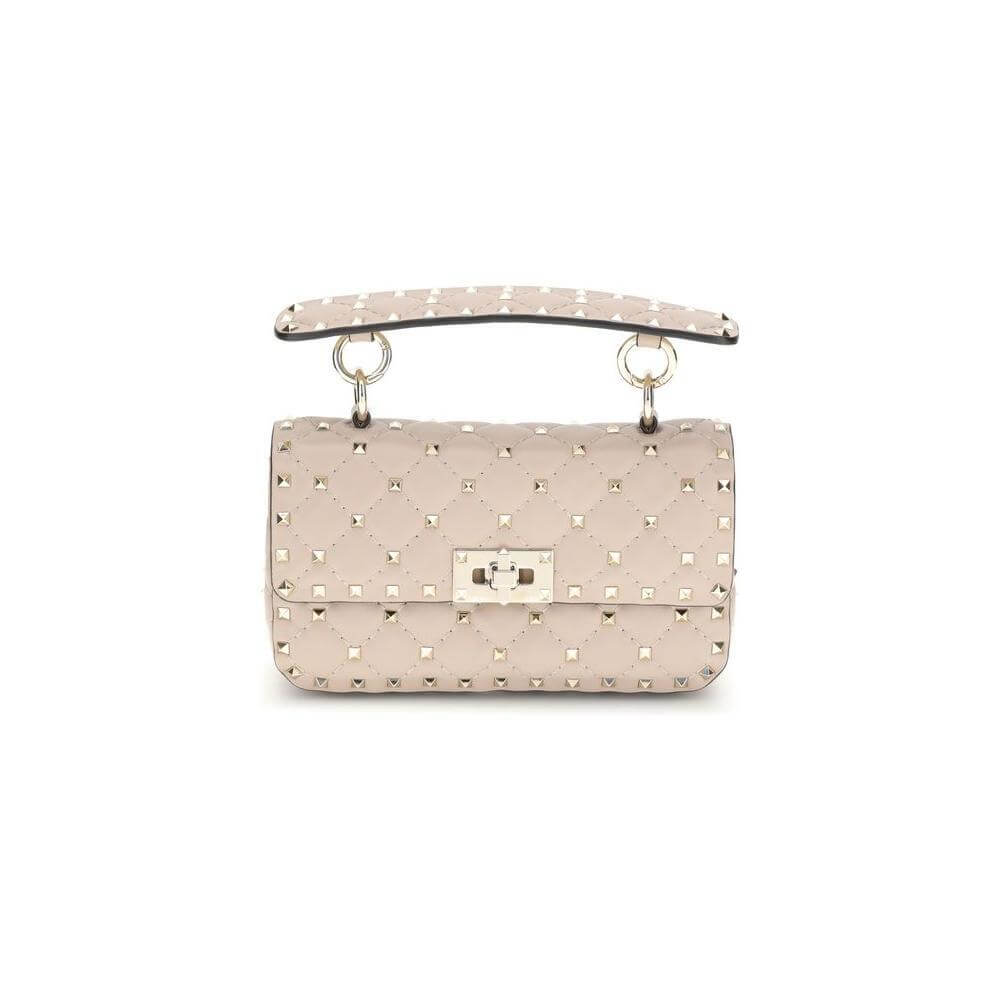 Front view with bag zipped and handles upright.