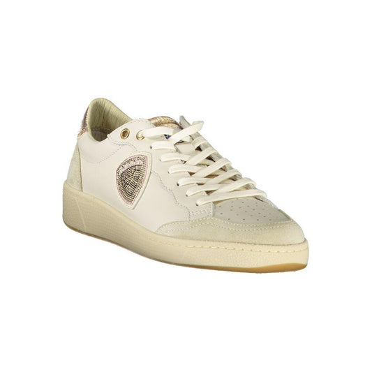 Blauer White Leather Women Sneaker BL-39266-EU36/US6