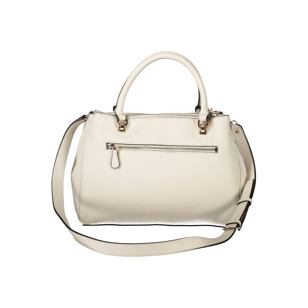 Front view with bag zipped and handles upright.