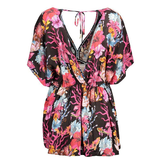 Desigual Black Cotton Dress DE-12567-XL