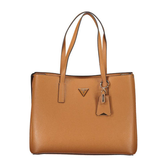 Guess Jeans Brown Polyethylene Handbag
