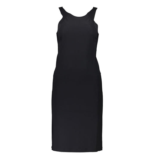 Patrizia Pepe Black Elastane Casual Dress Patrizia Pepe